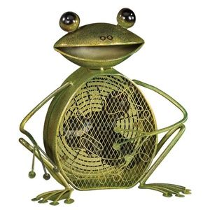 Deco Breeze Frog Figurine Fan